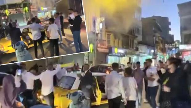 Eyüpsultan'da düğün konvoyu: yolu kapatıp halay çektiler