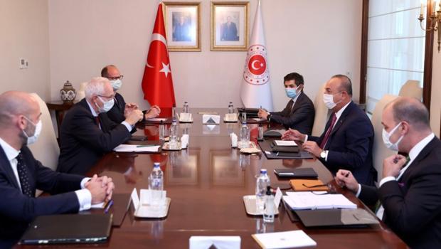 Dışişleri Bakanı Çavuşoğlu, Avrupa Konseyi Kalkınma Bankası Başkanı Wenzel'i kabul etti