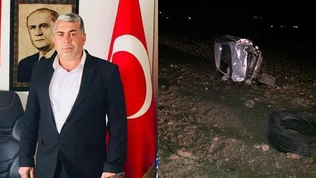 Gaziantep'te MHP ilçe başkanı kazada hayatını kaybetti