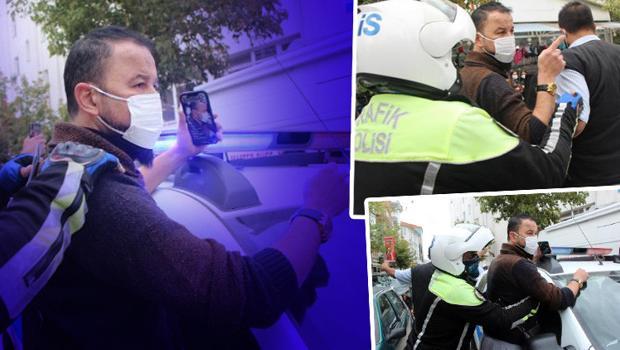 Son dakika... Yine Murat Özdemir yine olay! Polislerle tartıştı, canlı yayın yaptı