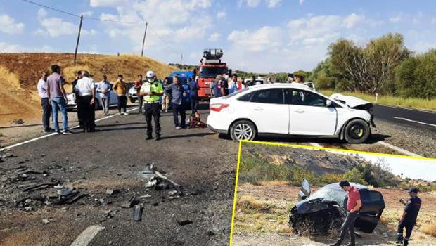Adıyaman'da 2 otomobil çarpıştı: 1 ölü, 2 yaralı