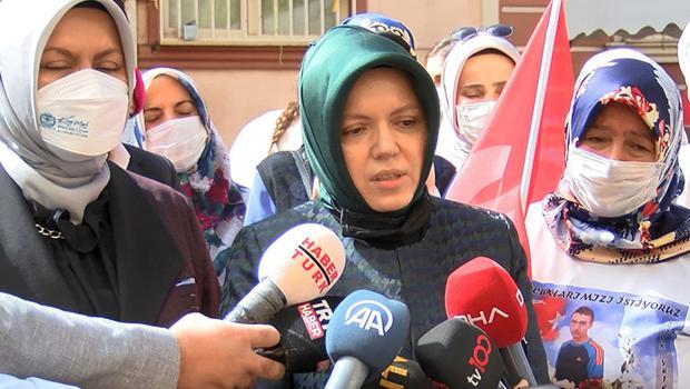 TBMM Başkanı Mustafa Şentop'un eşinden evlat nöbetindeki ailelere ziyaret