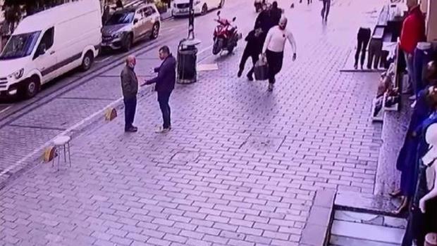 Laleli'de sokak ortasında 3 milyon dolarlık gasp girişimi! Anbean kamerada