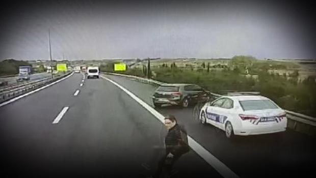 Büyükçekmece'de doktorun öldüğü kaza kamerada