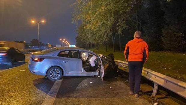 TEM Otogar Bağlantı yolunda zincirleme kaza: 2 yaralı