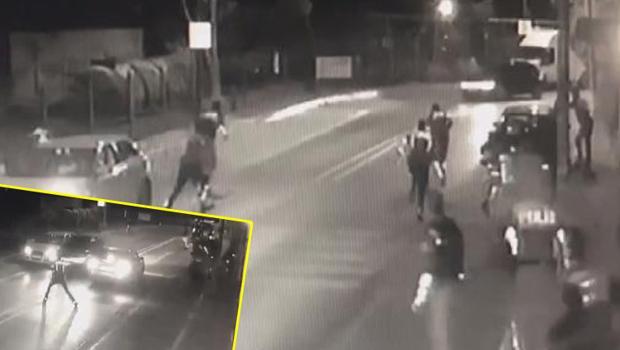 Avcılar'da polise silahlı saldırı anı kamerada