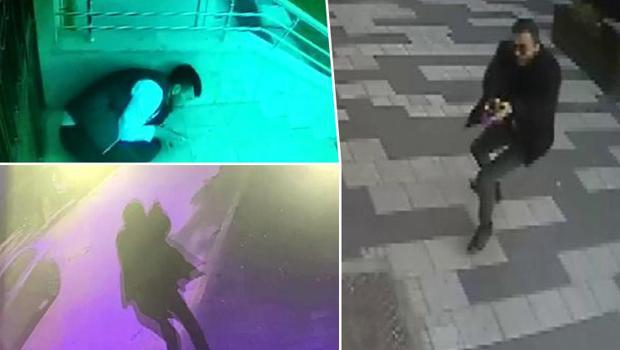 Yolda yürürken çatışmanın ortasında kalmıştı! Dehşet anları kamerada