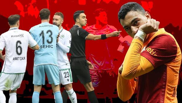 Son dakika: Galatasaray - Konyaspor maçına damga vuran pozisyon! Futbolcular çılgına döndü, sosyal medya ikiye bölündü