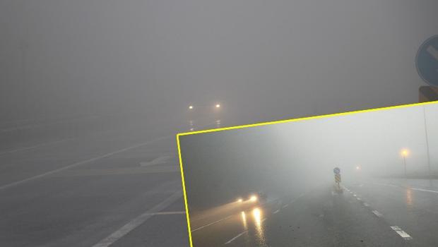 Bolu Dağı'nda sağanak ve yoğun sis ulaşımı etkiliyor