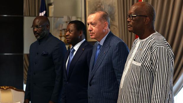 Cumhurbaşkanı Erdoğan, Togo, Liberya ve Burkina Faso Cumhurbaşkanları ile görüştü