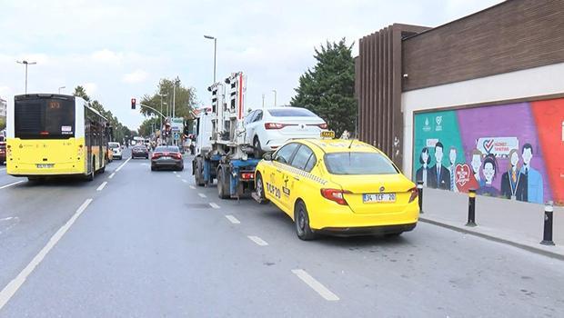 Fatih'te sivil polisi almayıp, müşteri seçen taksiciye ceza