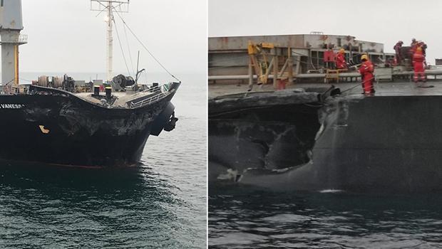 Marmara Denizi’nde kaza! İki gemi çarpıştı