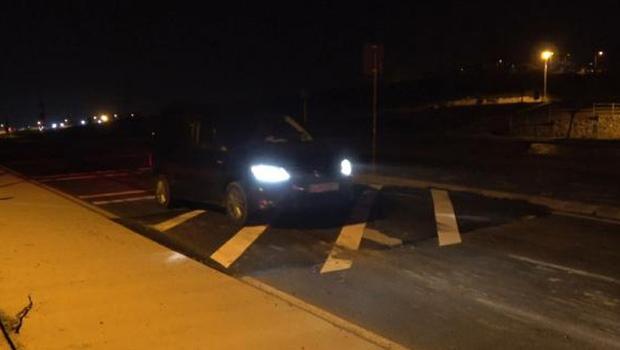 Sürücülerin korkulu rüyası oldu: Arnavutköy'de uçuran kasis