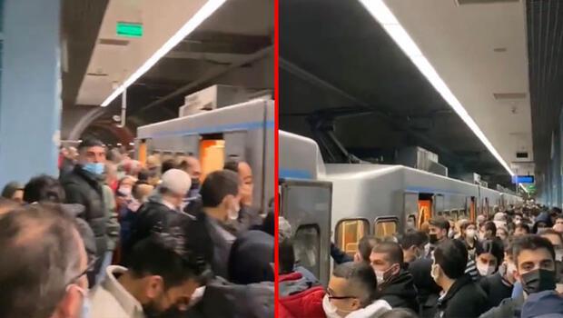 Bağcılar’da metro bozuldu, yolcular tünelde yürüdü