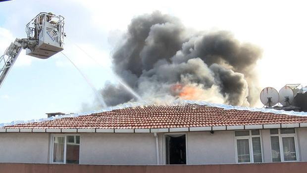 Bahçelievler'de apartmanda yangın paniği