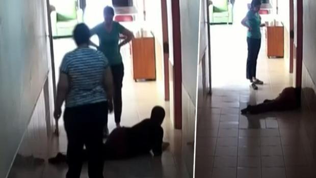 Tepki çeken görüntüler! Ereğli Bakım Rehabilitasyon Merkezi'nde engelliye 'kayıtsızlık' kamerada