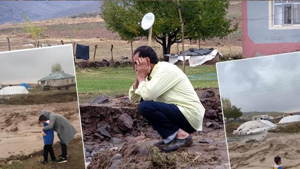 Erciş'te yağmur sele neden oldu!