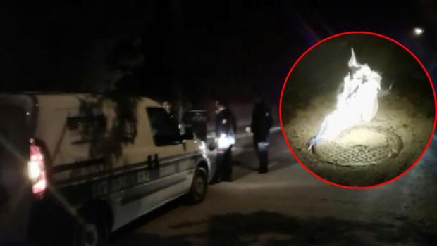 Rögar kapağının altından çıkan alev panik yarattı! Muhtardan çağrı: Acilen harekete geçilsin