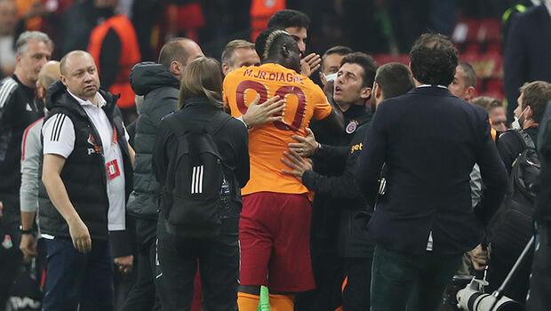 Galatasaray -  Lokomotiv Moskova maçında tansiyon yükseldi! Diagne üzerine yürüdü...
