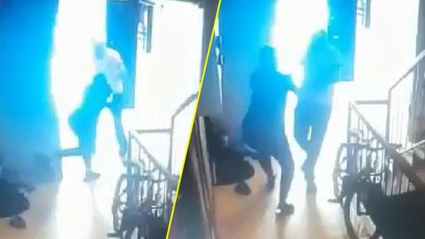 Ankara'da kadına şiddet kamerada! 'Peşimi bırakmıyor, korkuyorum'