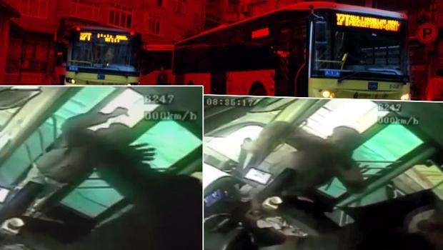 Kağıthane'de dehşet dolu dakikalar! Ölümden böyle kurtuldu