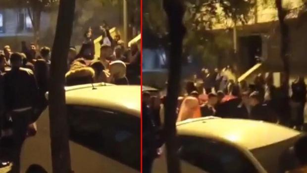 Düğün konvoyunda havaya ateş açtılar! O anlar kamerada