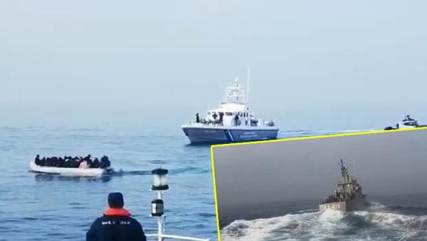 Yunanistan'dan Türk kara sularına itilen 32 düzensiz göçmen kurtarıldı