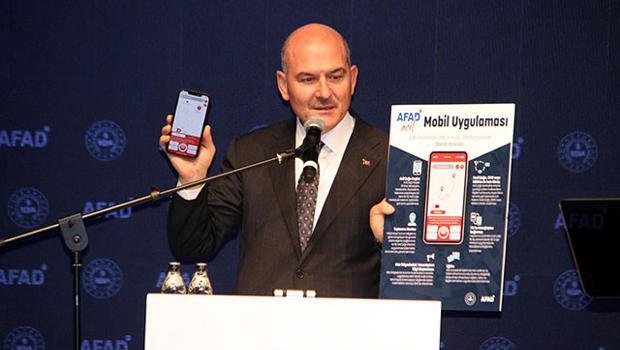 Bakan Soylu AFAD'ın mobil uygulamasını tanıttı