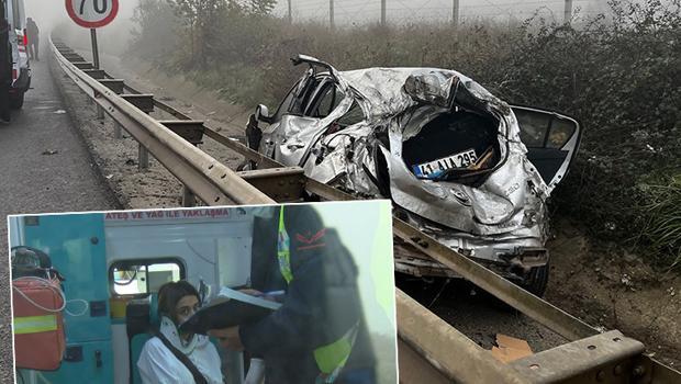 Sancaktepe'de sis kazası