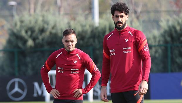 A Milliler'de Yusuf Sarı ve Tolga Ciğerci takımla çalıştı