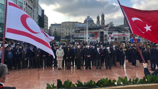 KKTC'nin 38. kuruluş yıl dönümü Taksim'de kutlandı