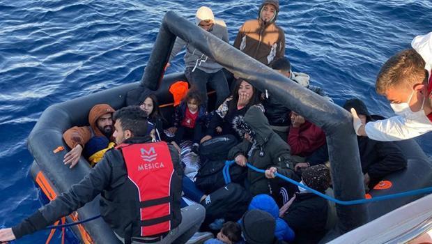 Bodrum'da 44 kaçak göçmen kurtarıldı