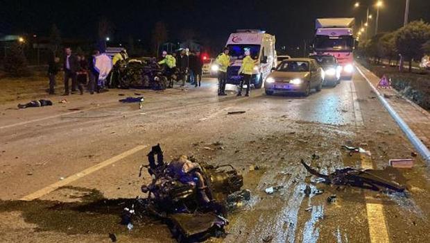 Aşırı hız facia getirdi: 1 ölü, 5 yaralı