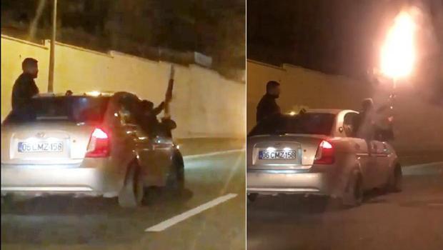 Düğün konvoyunda pompalı ile ateş açan 2 kişiye gözaltı