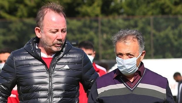 Başkan Çebi ve Kocadağ antrenmanda