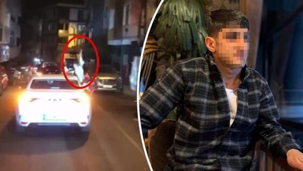 Konvoyda silahla havaya ateş açan maganda yakalandı