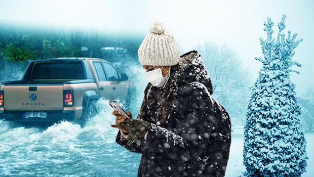 Son dakika: Meteoroloji'den yeni uyarı geldi! Kuvvetli sağanak ve kar... Saat verildi