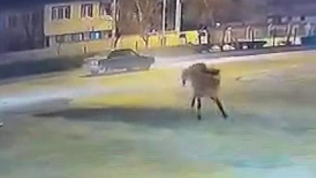 Bursa'da yola çıkan at trafik kazasına neden oldu