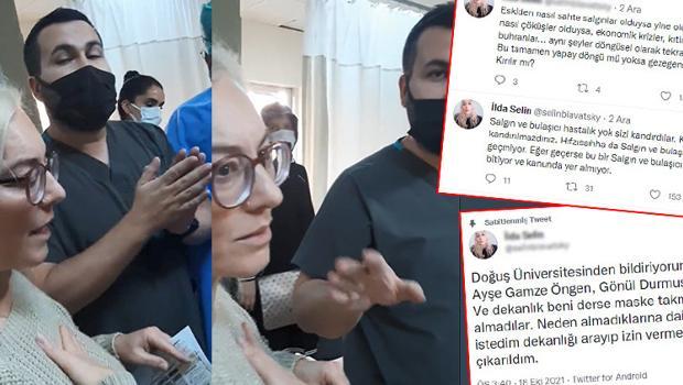 Sosyal medyada çok konuşulmuştu! Doktorla tartışan Selin'in maske ve aşı karşıtı olduğu ortaya çıktı