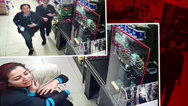 Markette korku dolu dakikalar! Dehşeti yaşadılar
