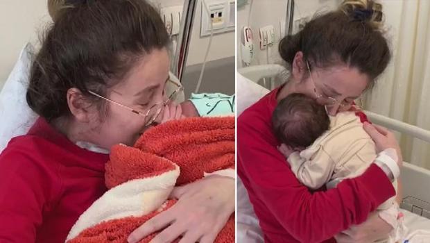Koronavirüs yüzünden üç kez ölümden döndü! Mucize anne, bebeğine 36 gün sonra kavuştu