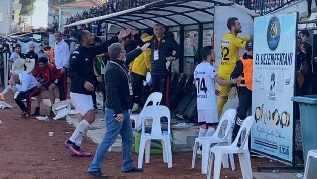 Nazilli’de maç bitti saha karıştı