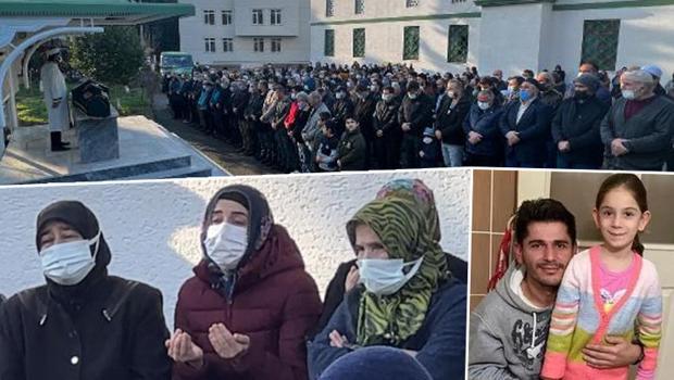 Pendik'te babasının öldürdüğü 7 yaşındaki Defne'ye acı veda