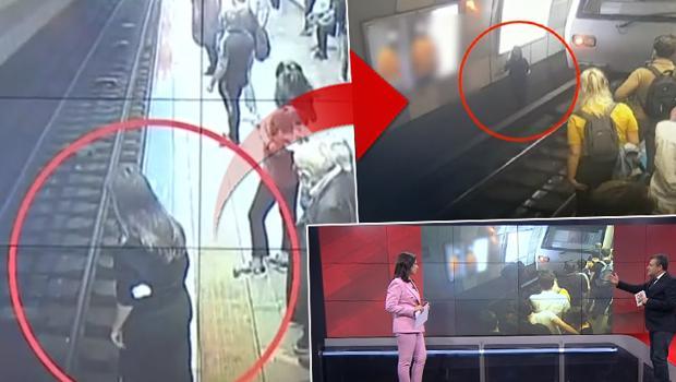 İstanbul'da Şişli metro istasyonunda mucizevi kurtuluş