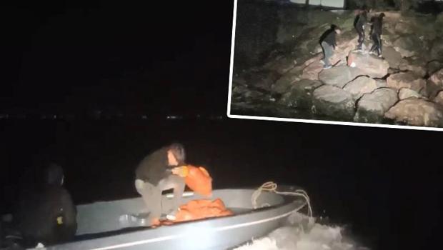 Deniz polisi kovaladı, midye avcıları kaçtı