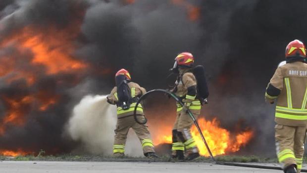 İstanbul Havalimanı'nda nefes kesen tatbikat