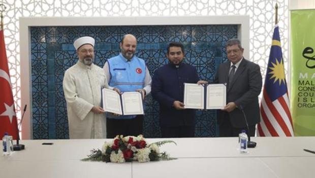 Diyanet İşleri Başkanı Erbaş, Malezya Dışişleri Bakanı Abdullah ile görüştü
