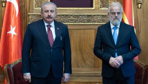 TBMM Başkanı Şentop, Kuzey Makedonyalı mevkidaşı Caferi ile görüştü