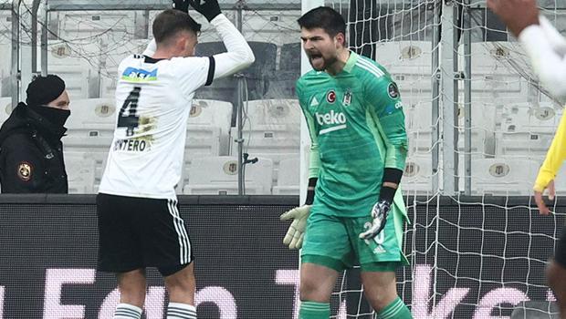 Beşiktaş'ta taraftardan Ersin Destanoğlu'na büyük destek! Maç sonu itiraf: 'Ağrılarım vardı...'
