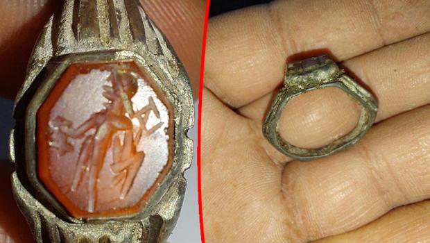 Ordu'daki kazılarda 'Hermes' figürlü yüzüğe ulaşıldı